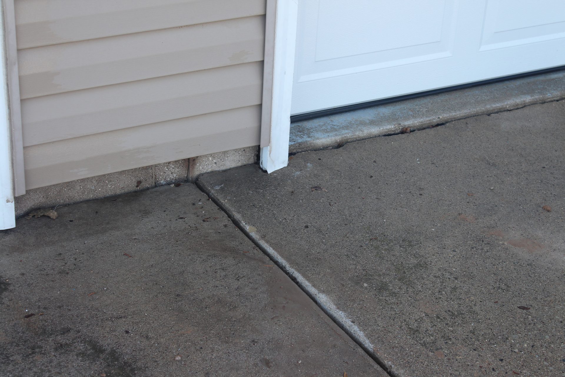 Backyard patio leveled with polyurethane foam — no landscaping damage
